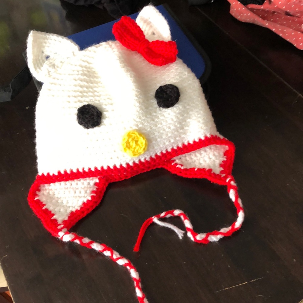 Handmade Hello Kitty Beanie